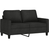 2-dijelni set sofa s jastucima crni od tkanine Crna | shoptok.hr