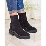 Resti Black women's boots with decorative strap Doasa | Shoptok.si