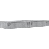  ormarići s LED svjetlima 2 kom Siva betona 60x35x15,5 cm | shoptok.hr
