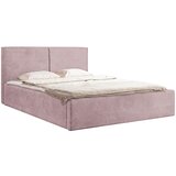 MID.YOU OBLAZINJENA POSTELJA 140 cm x 200 cm , les, tekstil, leseni material roza | Shoptok.si