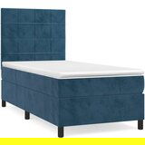 Maison Chic Box spring postelja - Vzmetna postelja z vzmetnico temno modra 80x200 cm žamet SL19615, (21891117) Cene