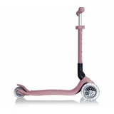 Globber skiro Junior ECO s svetlečimi kolesi zložljiv pastelno roza