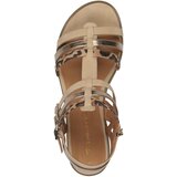 Tamaris Sandali s paščki bež / pesek / bronasta / črna | Shoptok.si