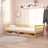 vidaXL Dnevna postelja s predali 90x200 cm trdna borovina Cene