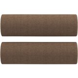 vidaXL Okrasna blazina 2 kosa rjava Ø15x50 cm blago, (21050090) Cene