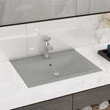  Luksuzni umivaonik mat svjetlosivi 60 x 46 cm keramički | shoptok.hr