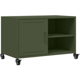 vidaXL TV omarica olivno zelena 68x39x43,5 cm hladno valjano jeklo | Shoptok.si