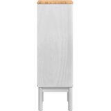  Kupaonski ormar FLORO Bijelo 35 x 30 x 90 cm Čvrsto borovo drvo | shoptok.hr