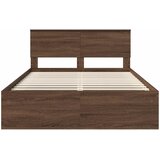  Krevetna konstrukcija s uzglavljem Smeđi hrast 140 x 200 cm | shoptok.hr