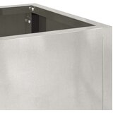  Povišeni Vrtni Planter Srebrno 100 x 26 x 82 cm | Eponuda.com