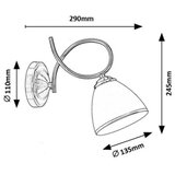  Brilagi - Zidna lampa FRED 1xE27/60W/230V bronzana | Eponuda.com