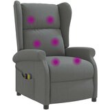  Masažni električni naslonjač s krilima Tkanina | shoptok.hr