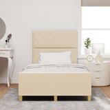 vidaXL Krevetni okvir krem boje 120x200 cm tkanina | shoptok.hr