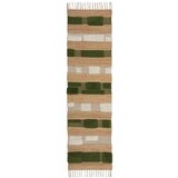 Flair Rugs Zelena/u prirodnoj boji ručno rađena staza od mješavine jute 60x230 cm Medina Blocks – | shoptok.hr