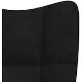 Stolica za ljuljanje crna baršunasta | shoptok.hr