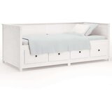 Dnevni ležaj bijeli 80 x 200 cm od masivne borovine | shoptok.hr
