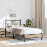 vidaXL Posteljni okvir brez vzmetnice hrast 90x190 cm inženirski les | Shoptok.si