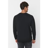 Trendyol Black Men's Basic Oversize Fit Crew Neck Raglan Sleeve Sweatshirt | Shoptok.si
