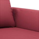  3-dijelni set sofa s jastucima boja vina od umjetne kože | shoptok.hr
