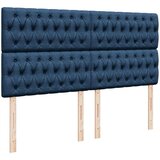vidaXL Box spring postelja z vzmetnico modra 180x200 cm blago, (21308286) | Shoptok.si
