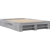  Okvir za krevet boja hrasta 140x190 cm od konstruiranog drva | shoptok.hr