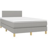  Krevet s oprugama i madracem svjetlosivi 120x190 cm od tkanine | shoptok.hr