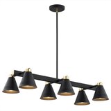  Argon 2552 - Luster na šipci AVALONE 6xE27/15W/230V crna/zlatna | Eponuda.com
