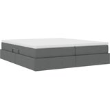 Krevet s madracem i skladištem Tamno siva 200 x 200 cm | Eponuda.com