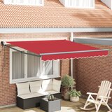 vidaXL Automatska uvlačiva tenda crvena 350x250 cm, Zamjenska tkanina za tendu za okvir 3,5x2,5 m crvena Cijene