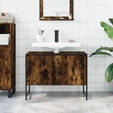  Kupaonski ormarić za umivaonik boja hrasta 80x33x60 cm drveni | shoptok.hr