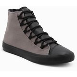 Ombre Men's shoes sneakers in combined materials - graphite | Shoptok.si