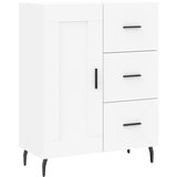 Maison Chic Komoda - Predalnik bela 69,5x34x90 cm inženirski les, (21716448) | Shoptok.si