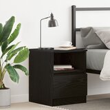vidaXL Noćni ormarić Crni hrast Konstruisano drvo 40x40x50 cm Kafe stol Cijene