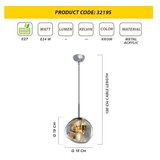 Opviq L1271 - chrome chrome chandelier | ePonuda.com