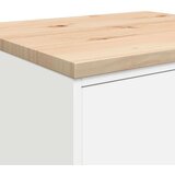 vidaXL Garažni ormar za odlaganje bijeli 60x51x85 cm masivne borovine | shoptok.hr