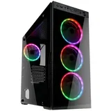 Ohišje Horizon Rgb Atx iz črnega kaljenega stekla, (21407885)