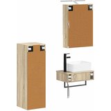  Set ormarića za kupaonicu 4 pcs Hrast sonoma 50 x 14,5 x 70 cm | shoptok.hr