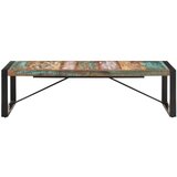  Stolić za kavu 140 x 70 x 40 cm od masivnog obnovljenog drva - Crna 140 x 70 x 40 cm 1 masivno obnovljeno drvo | shoptok.hr