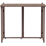 Sklopivi vrtni stol smeđi 90x51x75 cm poliratan | shoptok.hr