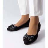 Gemre Black pointed-toe ballet flats Duval Cene