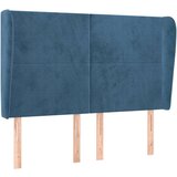  Uzglavlje s ušima tamnoplavo 147x23x118/128 cm baršunasto | shoptok.hr