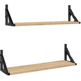  Zidne police 2 kom Boja hrasta sonome 60x15x15,5 cm | shoptok.hr