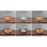 Vitra 4334-073-0016 Water Jewels 40 x 40 cm okrogli nadpultni keramični umivalnik baker | Shoptok.si