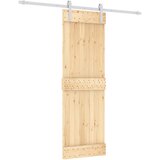Furnova Drsna vrata s kompletom vodil 70x210 cm trdna borovina, (21945143) | Shoptok.si