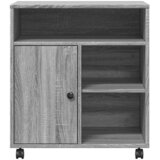  Stalak za pisač s kotačima siva boja hrasta 60 x 50 x 67 cm | shoptok.hr