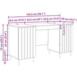  Stol Hrast sonoma 142,5 x 50 x 75 cm Konstruirano drvo | shoptok.hr