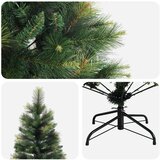  Umjetno božićno drvce s nogom 180 cm PVC i metal Zelena | shoptok.hr