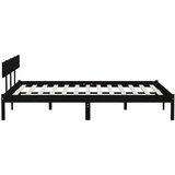  Okvir za krevet od borovine crni 180 x 200 cm bračni | shoptok.hr