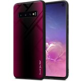  case, združljiv s samsung - stripe optics v crimson pink - zaščitni pokrov iz silikona tpu in hrbta iz kaljenega stekla, (20573487) | Shoptok.si