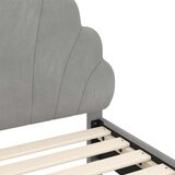  Okvir kreveta za malu djecu s naslonom Svijetlo siva | shoptok.hr